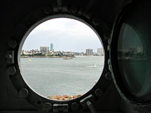 Long Beach as seen from Isolation Ward porthole