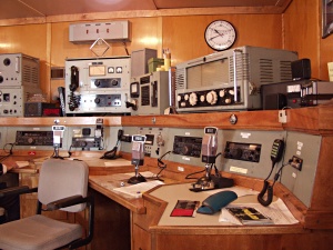 Amateur Radio Station W6RO and the radio room